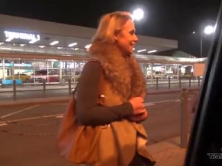 Takevan Busty MILF with natural tits take a ride with stranger with big prick