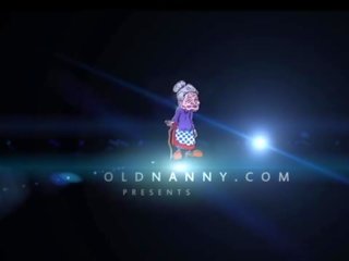 Oldnanny ישן ו - damsel הוא מאונן עם grown-up צעצוע