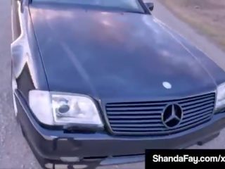 Crime मार पिटाई bat sweetheart shanda fay बेकार आपके कठिन पीटर पर the road&excl;