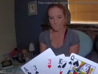Strip Poker with Mom - Shiny penis movs